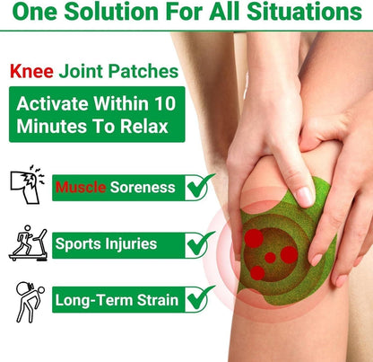 Herbal Knee Pain Relief Patches + FREE Herbal Oil Bottle (INDEPENDENCE DAY OFFER)